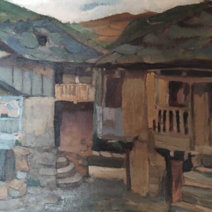 Painting depicting Casa'l Churro