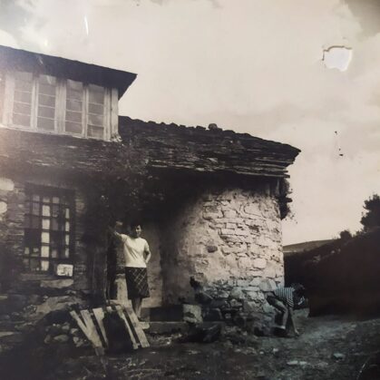 Portalada de Casa'l Churro a mediados del siglo XX