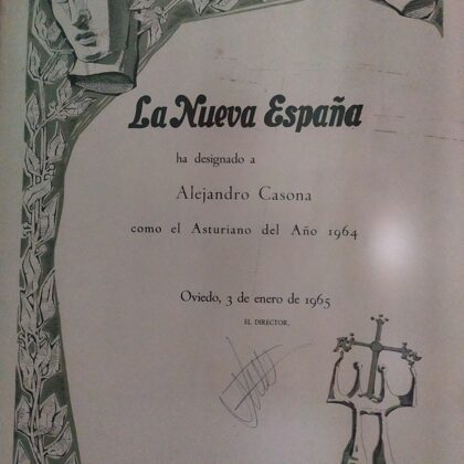 Premio Asturiano del Año a Alejandro Casona (1964)