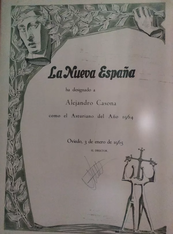Premio Asturiano del Año a Alejandro Casona (1964)